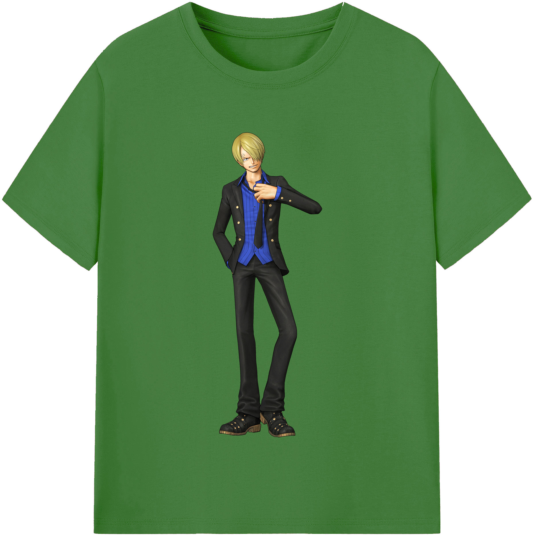（画像用） ワンピース サンジ ONE PIECE Sanji レディースカジュアルプリントTシャツ（綿100％）